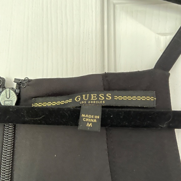 NWT Guess cocktail black and gold dress M - Picture 4 of 6